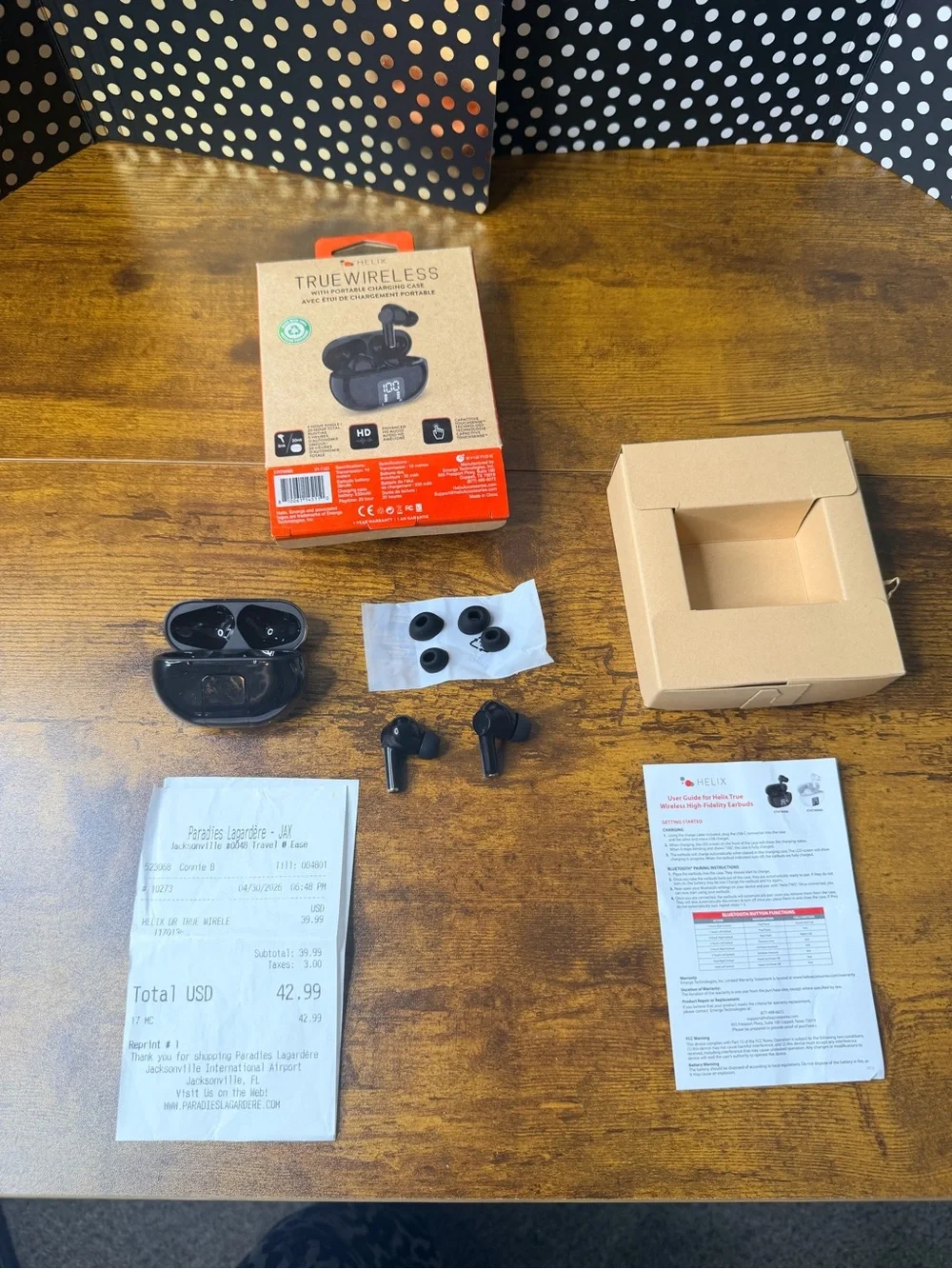 Helix True Wireless Earbuds and Charging Case - Black
